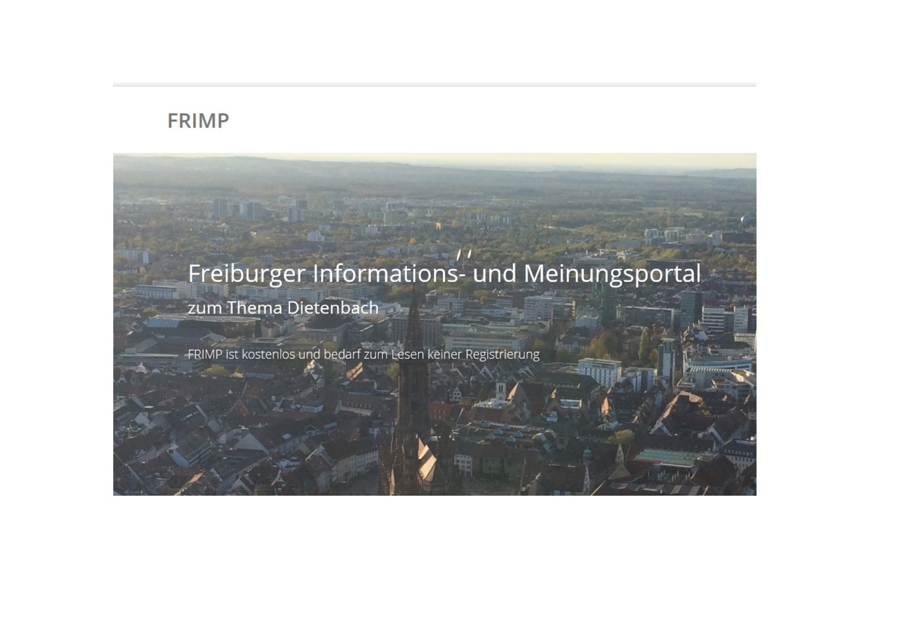 Spitzenkandidat Achim Wiehle von "Bürger für Freiburg" darf nicht antreten