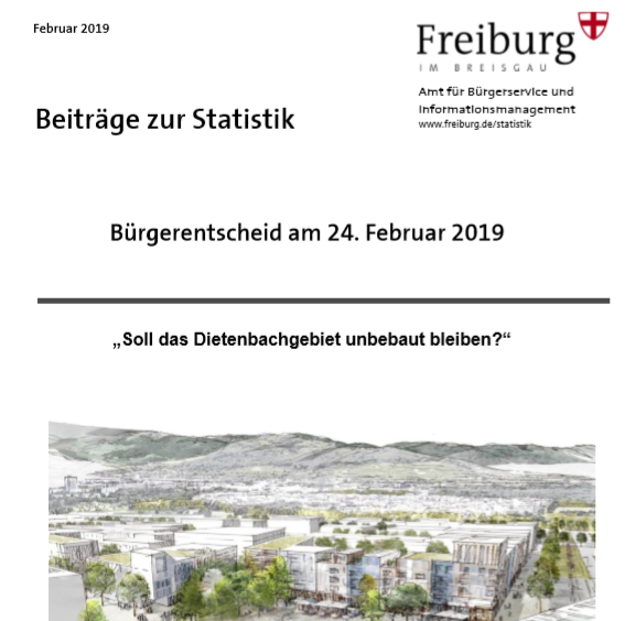 Auswertung des Bürgerentscheids zu Dietenbach