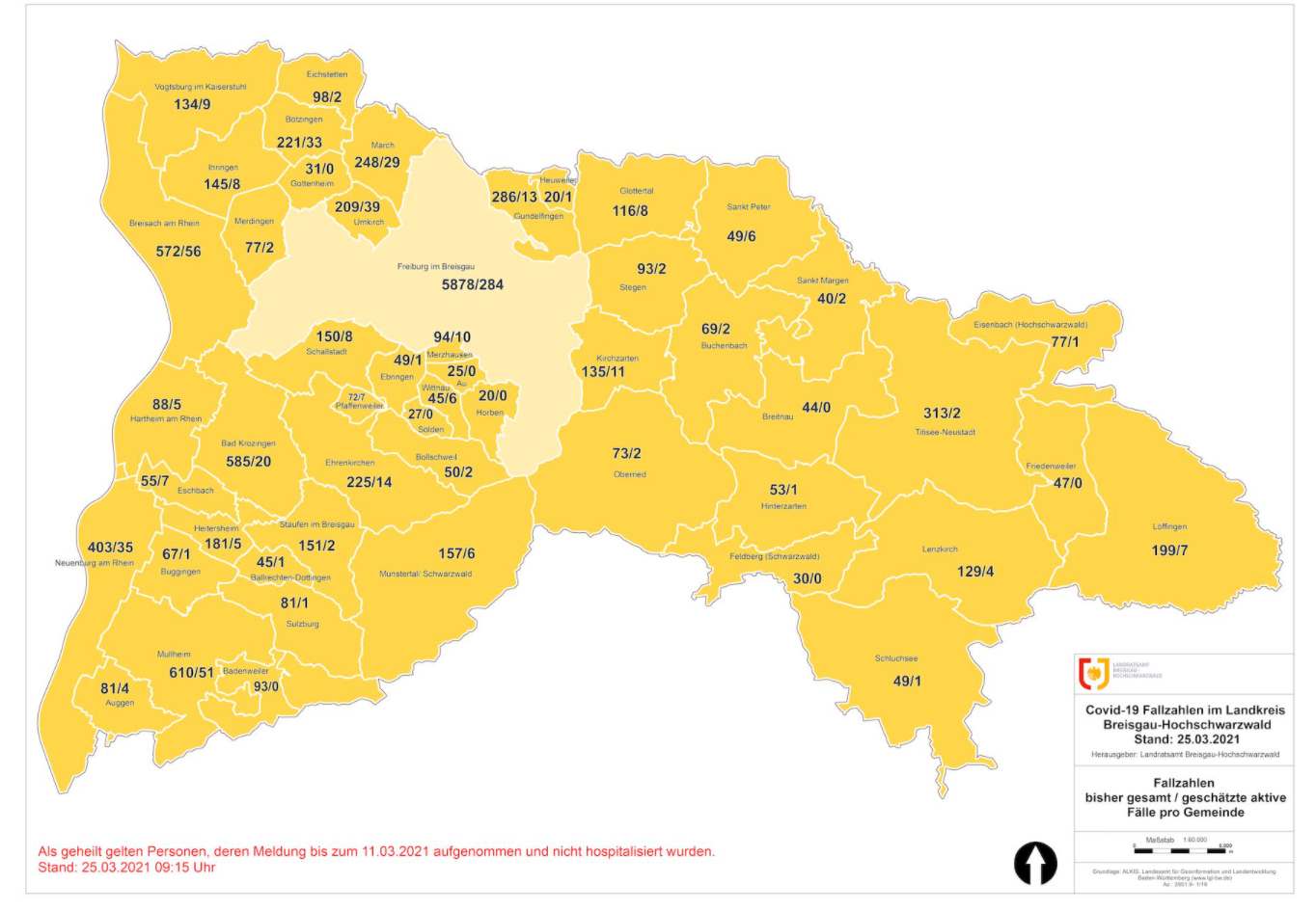 Aktuelle Corona Situation in Freiburg